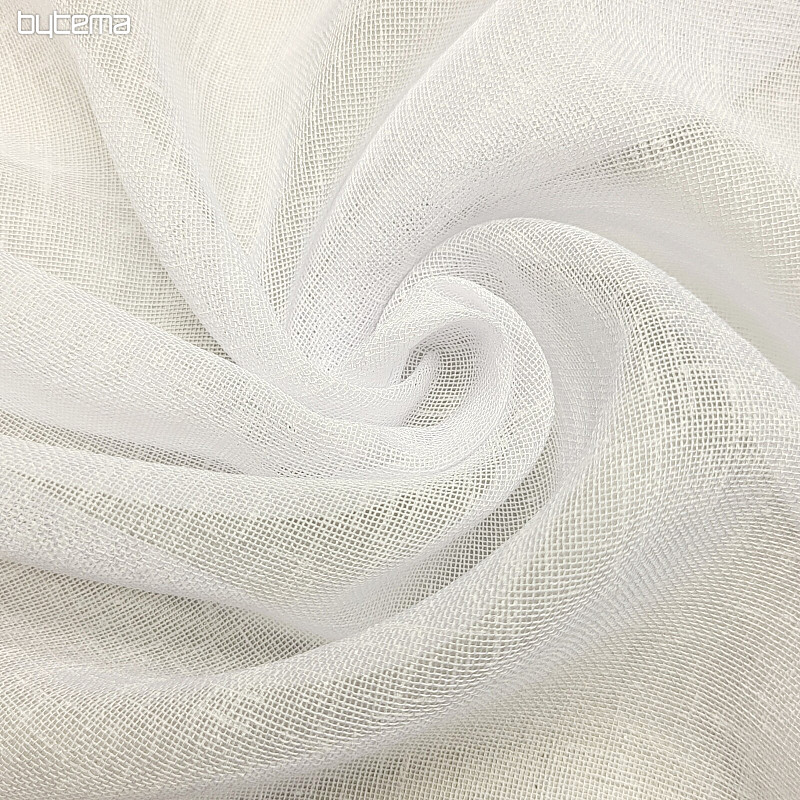 Cortina de lujo acabada GERSTER 11334/01 blanco