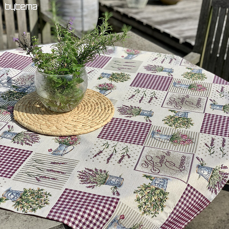 Mantel tapiz y chal FLORES DE PROVENZA