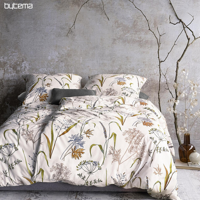 Ropa de cama de franela de lujo IRISETTE KOALA 8425-90 MEADOW GRASS blanco
