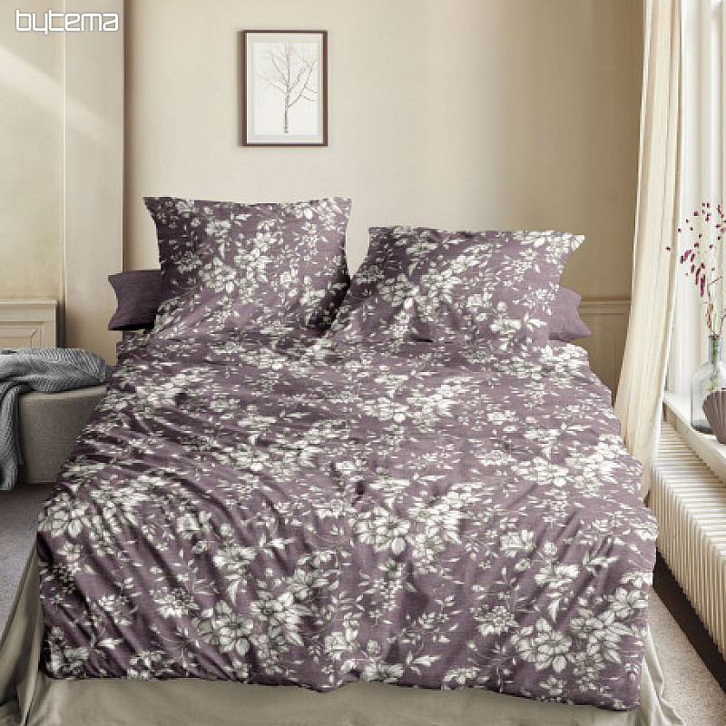 Ropa de cama de franela de lujo IRISETTE ZOBEL 8558-70 burdeos