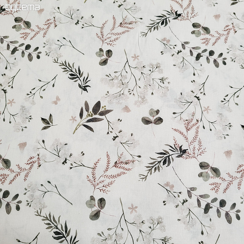 Tela de algodón FINE TWIGS beige