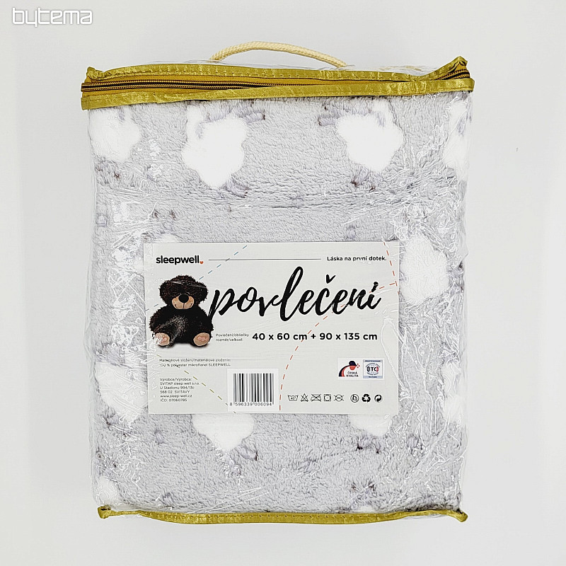 Ropa de cama MF SHEEP gris claro - para la cuna
