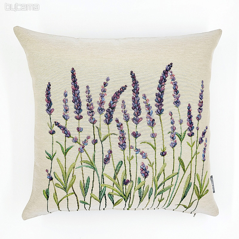 Funda de cojín tapiz TALLOS DE LAVANDA
