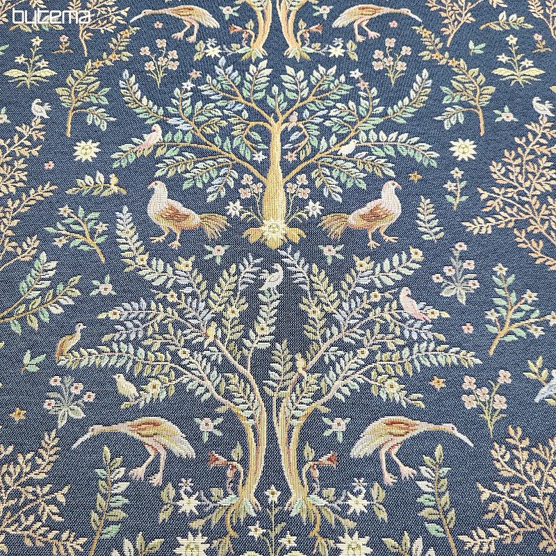 Tela tapiz WILLIAM MORRIS azul