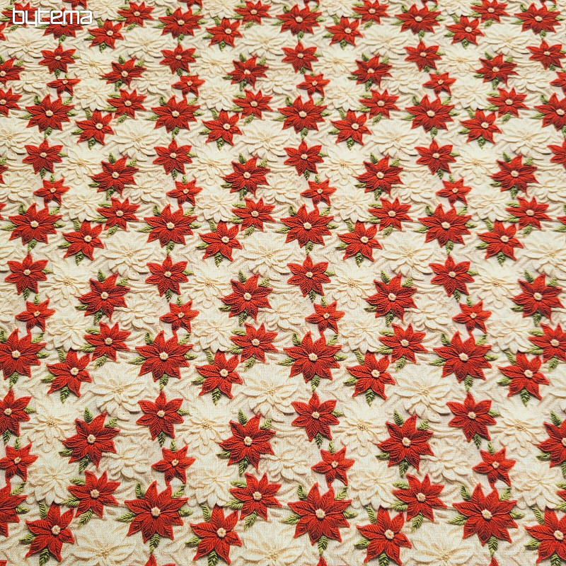 Tela de algodón ESTRELLAS DE NAVIDAD MINI