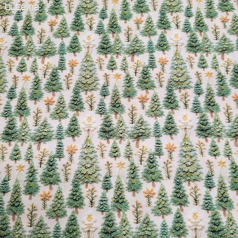 Tela de algodón ARBOLES DE NAVIDAD