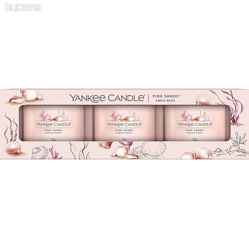 Juego YC PINK SANDS en vaso 3 piezas