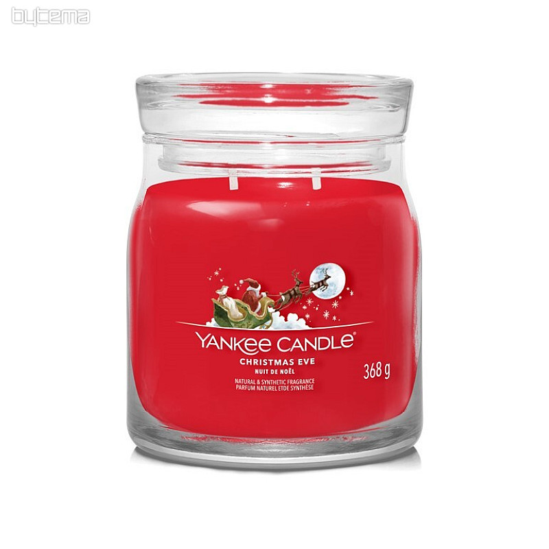 vela YC fragancia NOCHEBUENA CRISTAL MEDIANA 2 mechas
