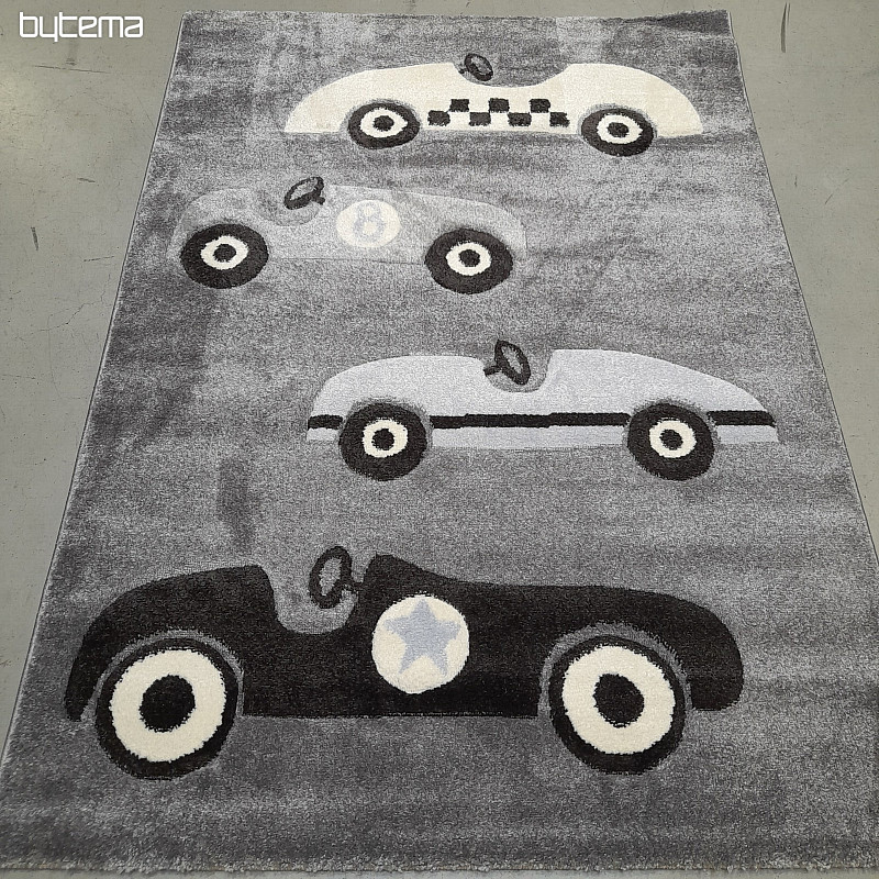 Alfombra infantil pieza HAPPY plata