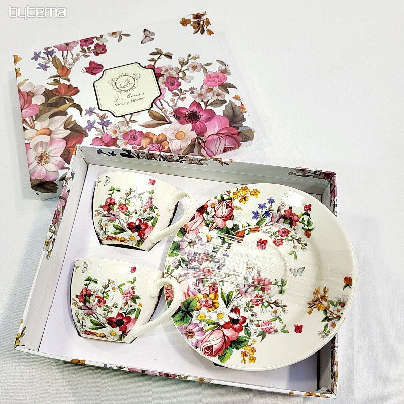 Juego de vajilla FLORES VINTAGE
