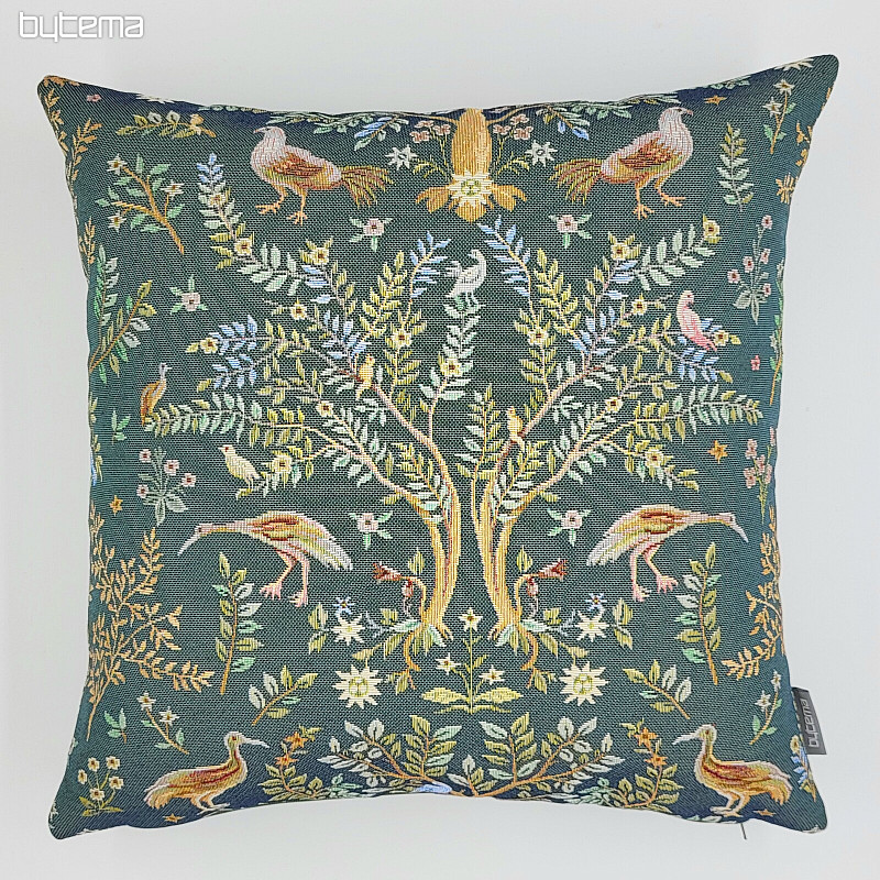 Funda de cojín tapiz WILLIAM MORRIS verde - all over