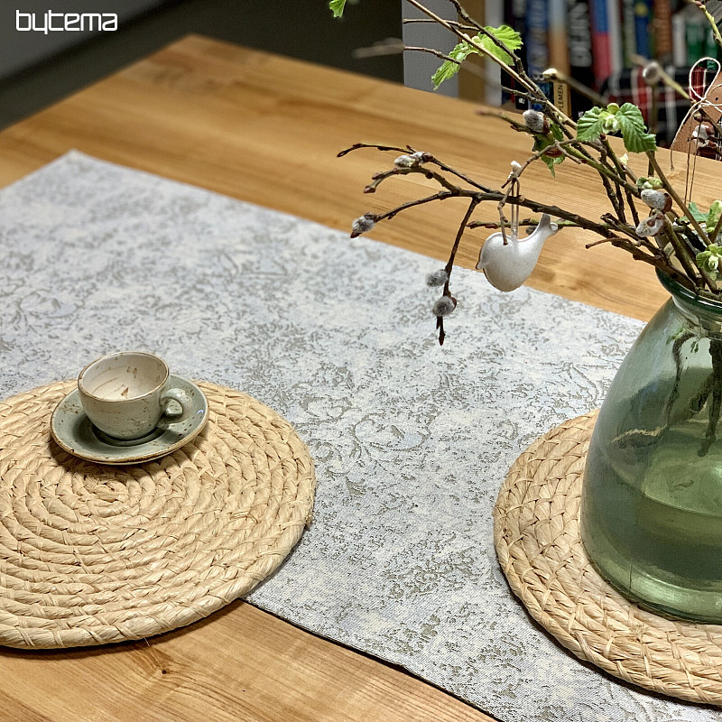 Mantel y pañuelo tapiz MARMOL BEIGE