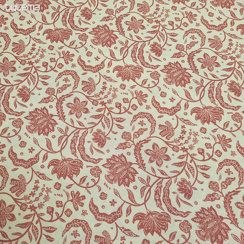 Tejido decorativo TIRIAN ROJO