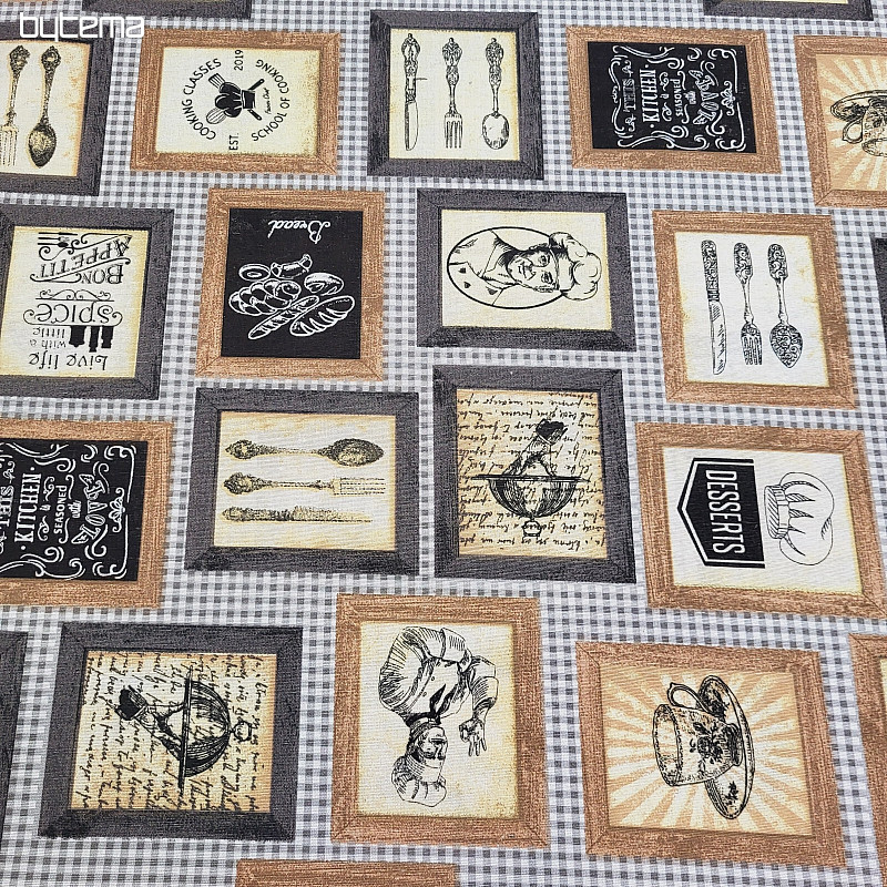 Tejido decorativo COCINA NEGRO