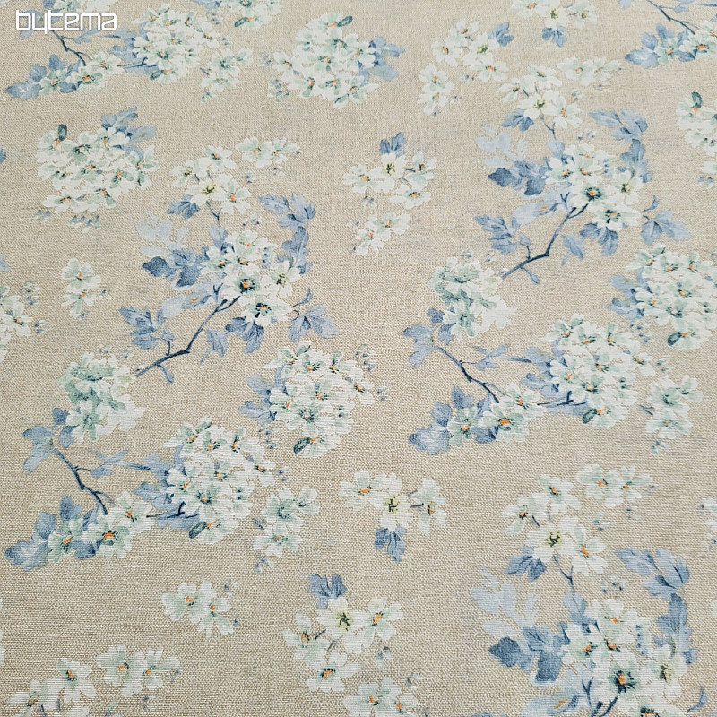 Tela decorativa ALMENDRA azul