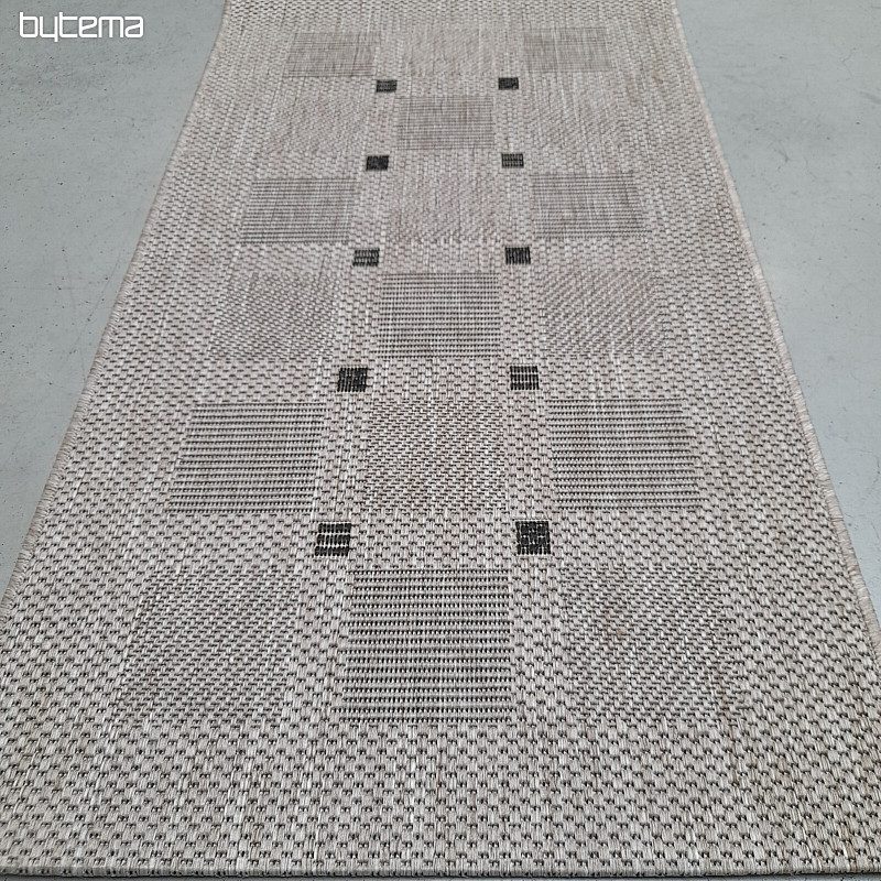 Alfombra FLOORLUX 20079/04 puntos plata-negro