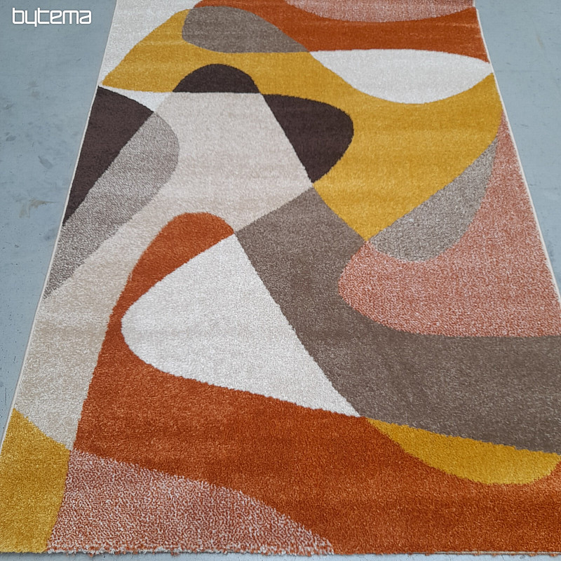 Alfombra moderna pieza Achat 618 óxido/crema