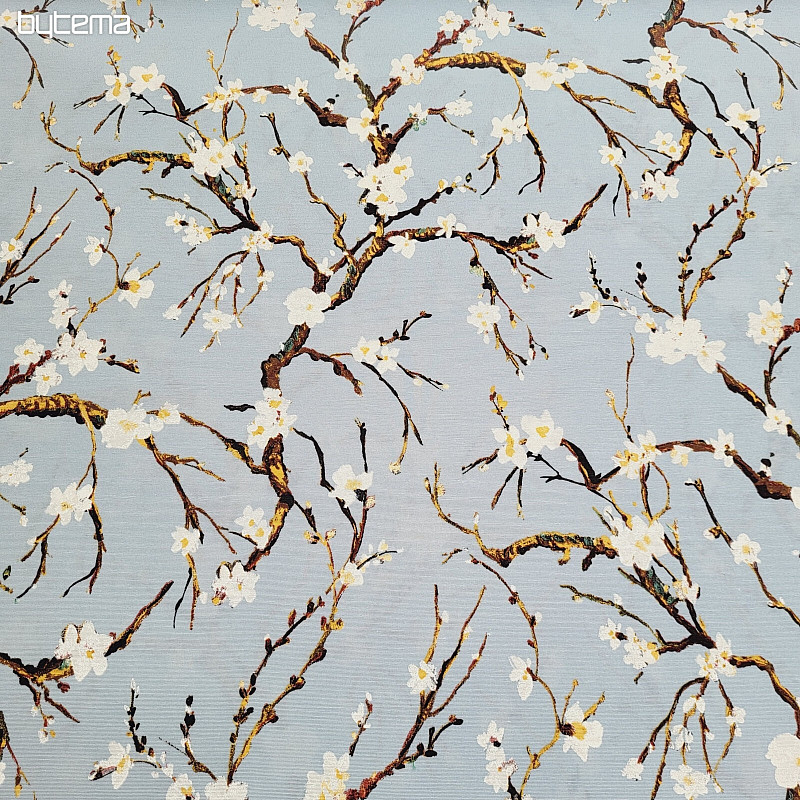 Tela decorativa CHERRY BLOSSOM azul