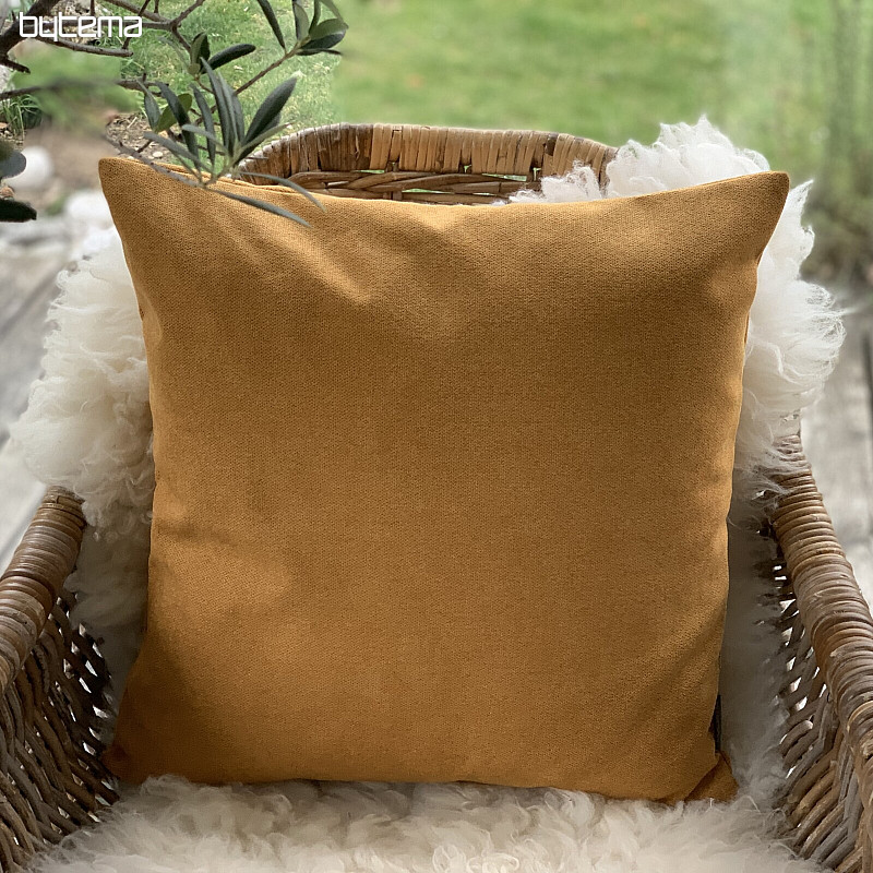 Funda de almohada decorativa ENJOY MUSTARD