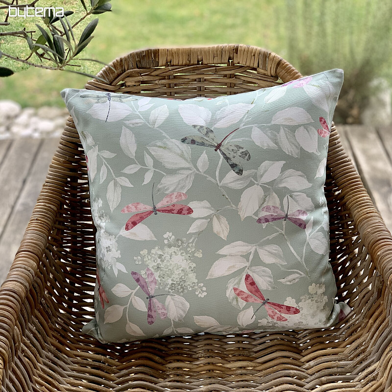 Funda de almohada decorativa ROSETO DRAGONFLY mentol