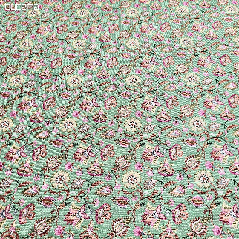 Tela de tapiz VERDE MALVARROSA