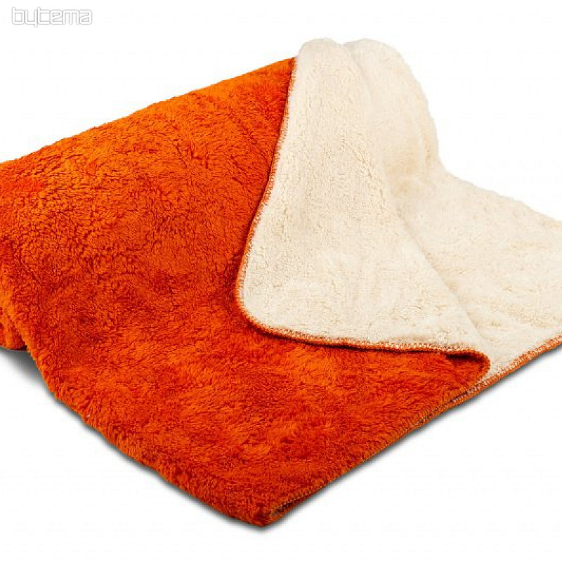 manta Oveja-oveja 150/200 naranja oscuro / crema