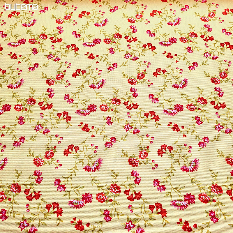 Tela decorativa RÓMULO AMARILLO MINI FLOR