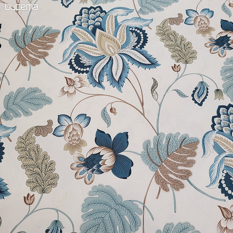 Tela decorativa MONTANA 48 FLORES GRANDES AZULES