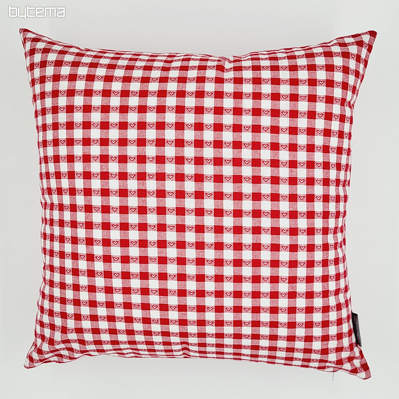 Funda de almohada decorativa SOFI HEART roja
