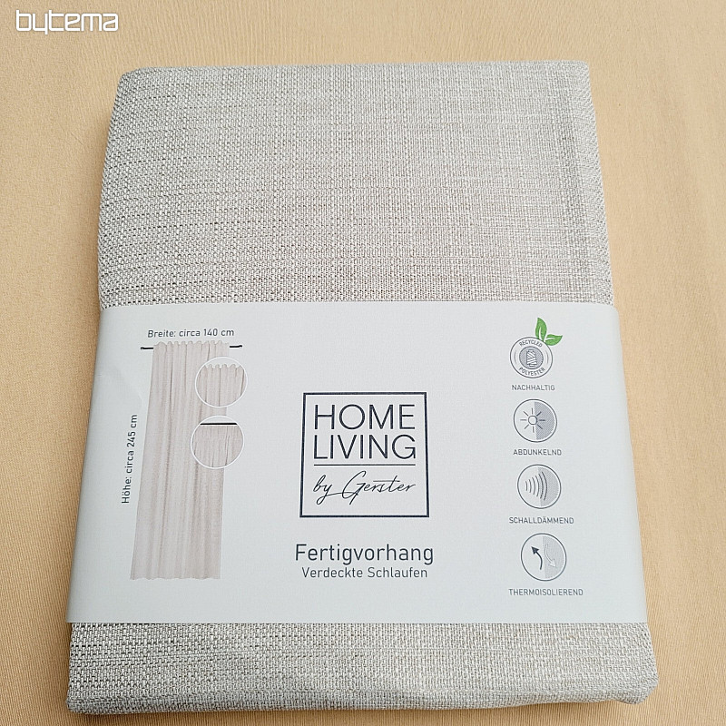 Cortina confeccionada de lujo HOME LIVING beige