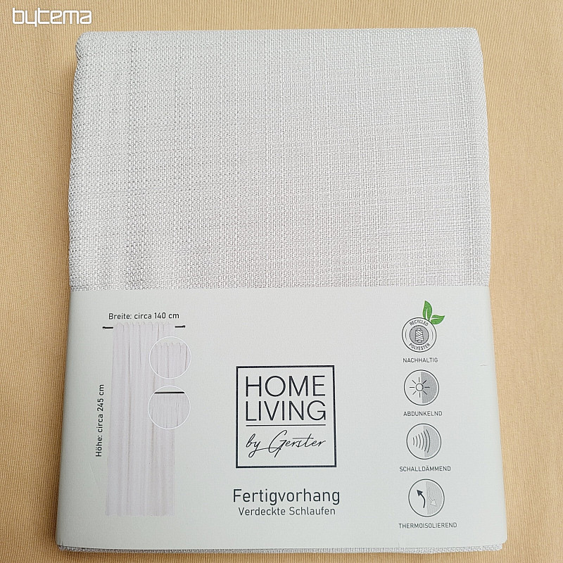 Cortina confeccionada de lujo HOME LIVING crema
