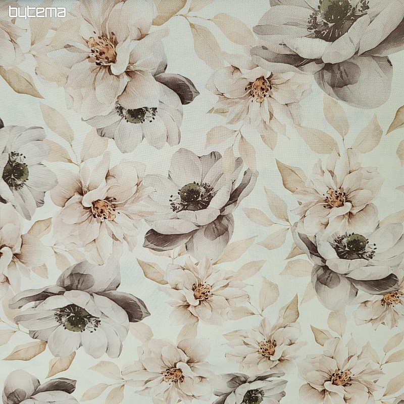 Tela decorativa OXFORD BEIGE FLOR