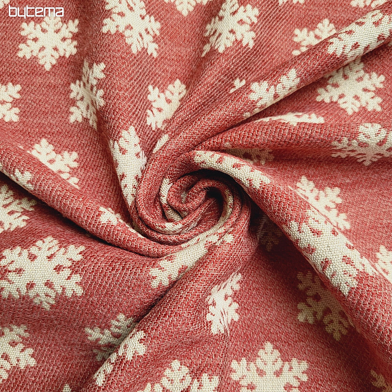 Lujosa tela decorativa FLAKES RED