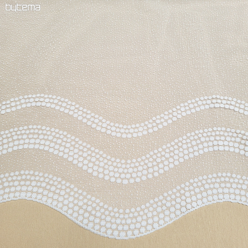 Cortina jacquard DOTS blanca