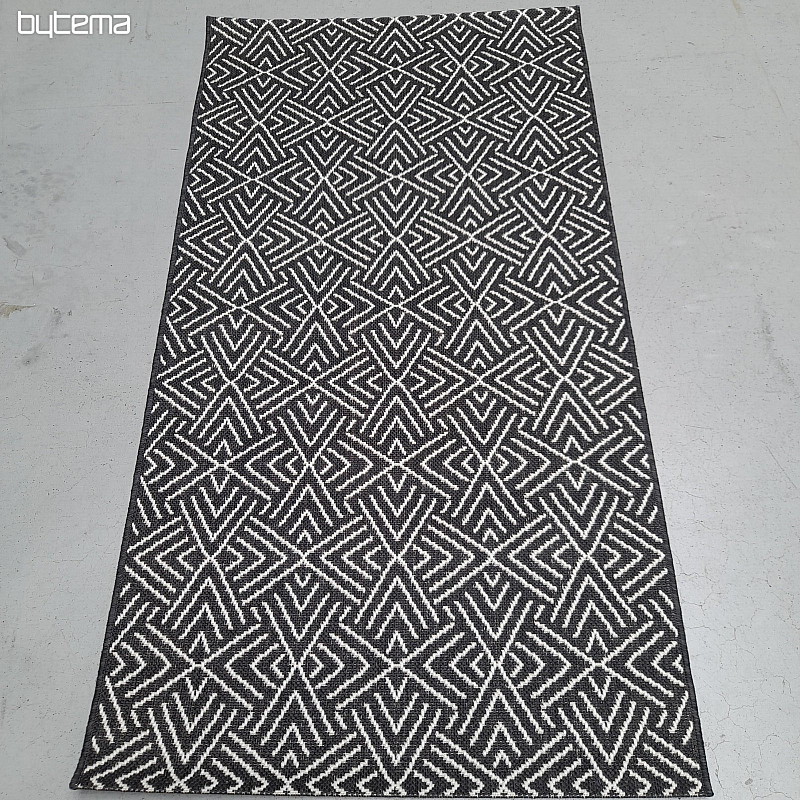 Alfombra de exterior Essenza in-out blanco y negro