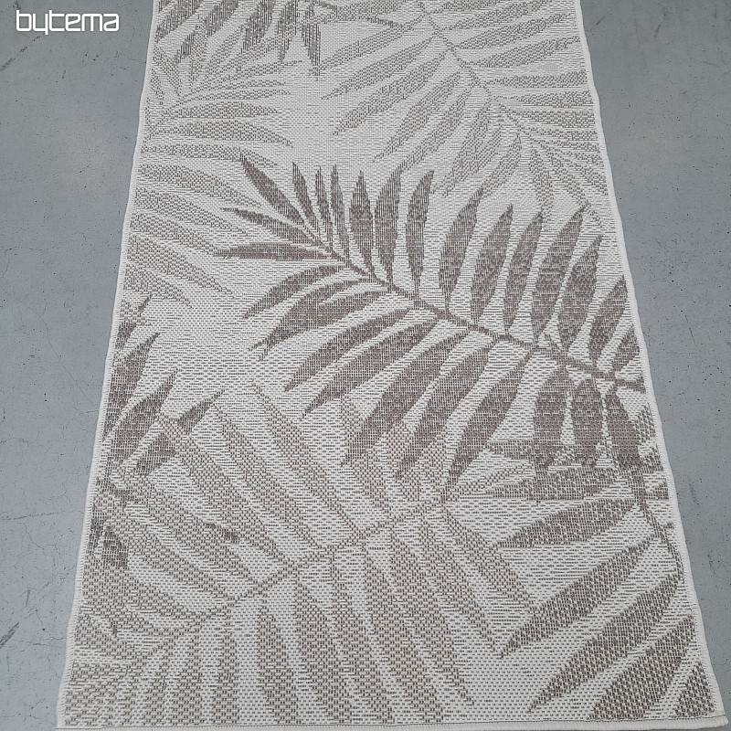 Alfombra de exterior Duce in-out flores marrón
