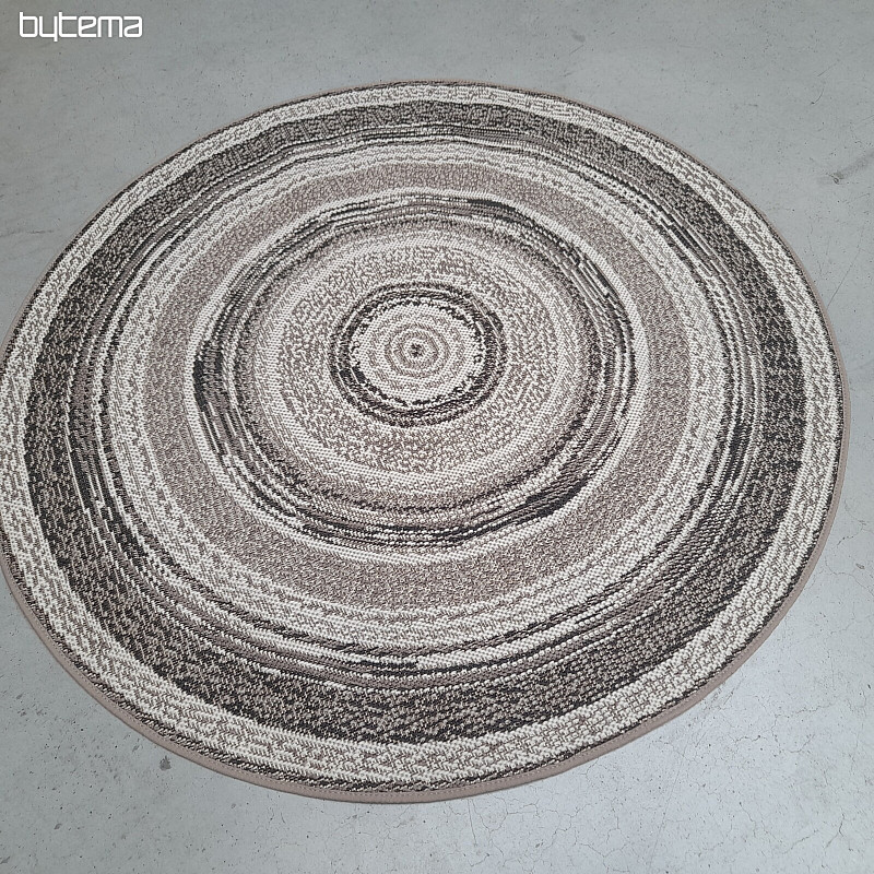 Alfombra de exterior STAR roseta gris-marrón