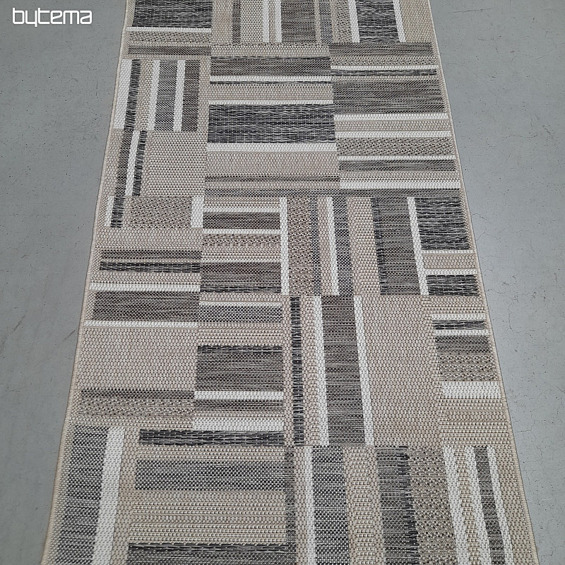 Alfombra de exterior Prisma in-out marrón-gris