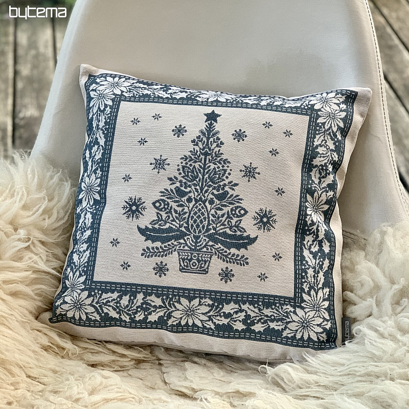 Funda de tapiz navideño FOLK CHRISTMAS 3 azul