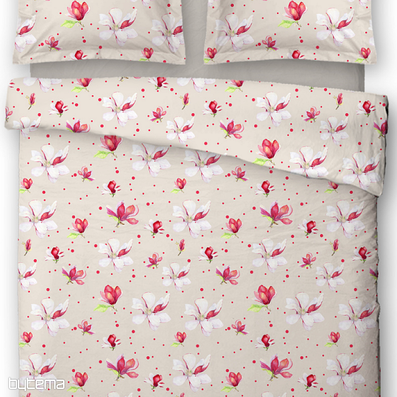 Ropa de cama de satén de algodón MAGNOLIE