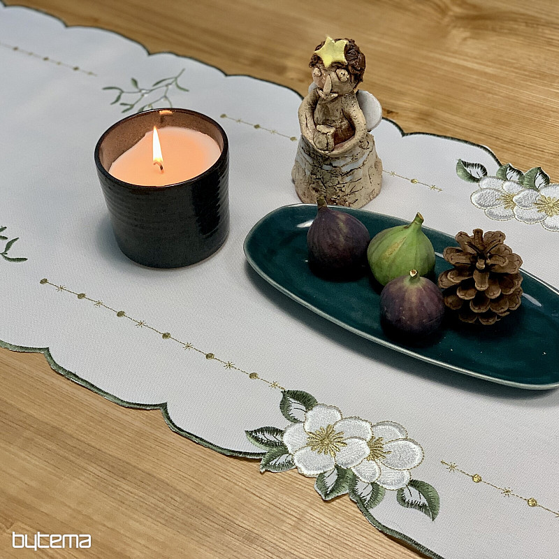 Mantel bordado VELAS BLANCAS