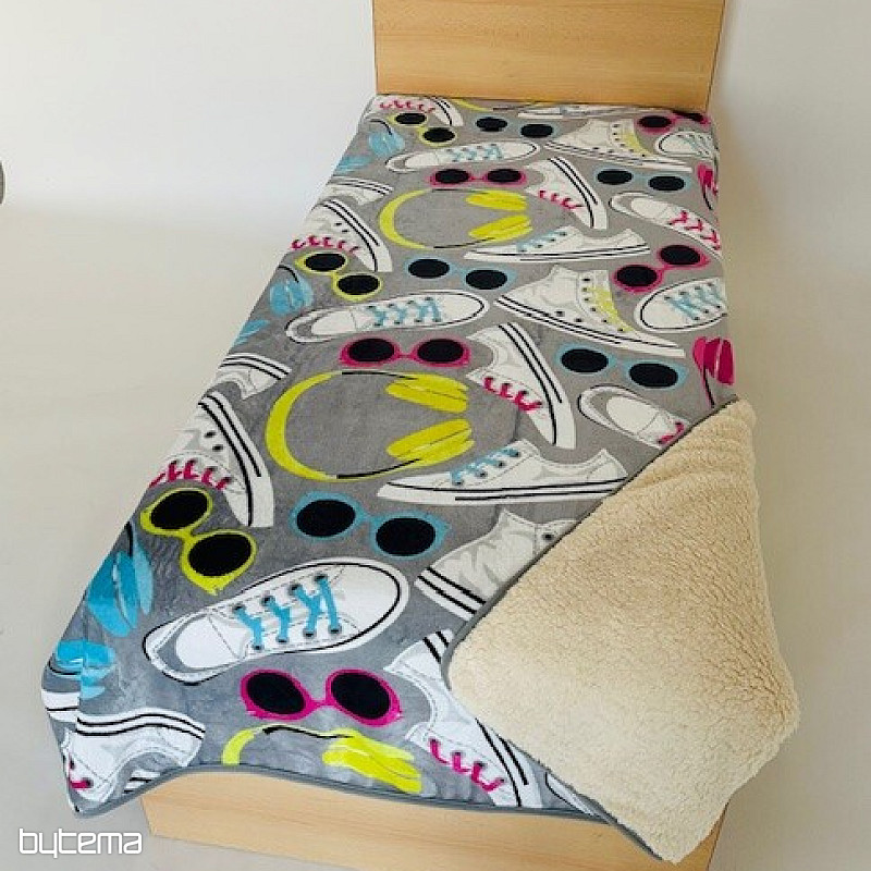 Manta de oveja ESTAMPADA - BOTAS