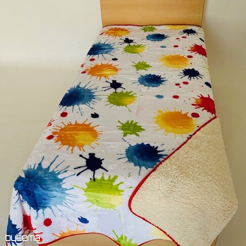 Manta de oveja ESTAMPADO - MANCHAS DE ACUARELA