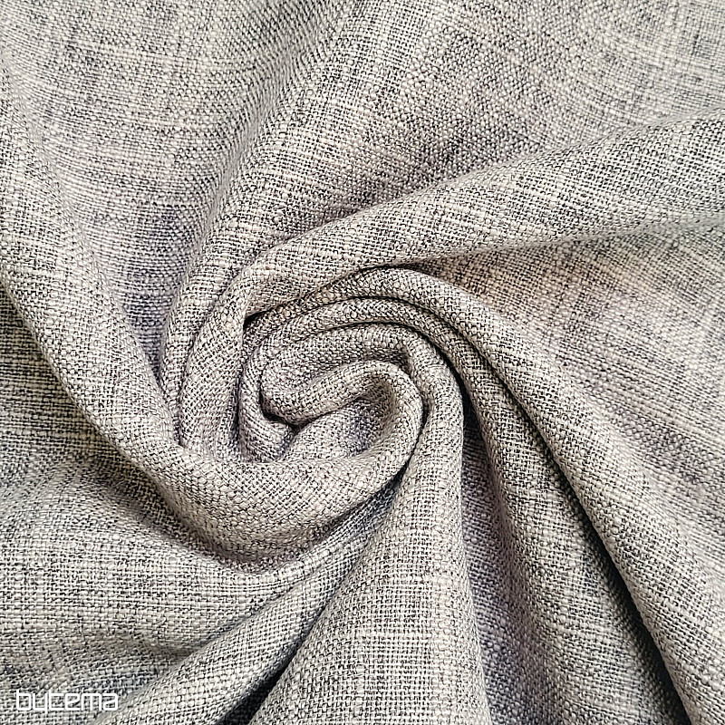 Tejido decorativo de diseño de lujo GERSTER 77050/840 GRIS CLARO