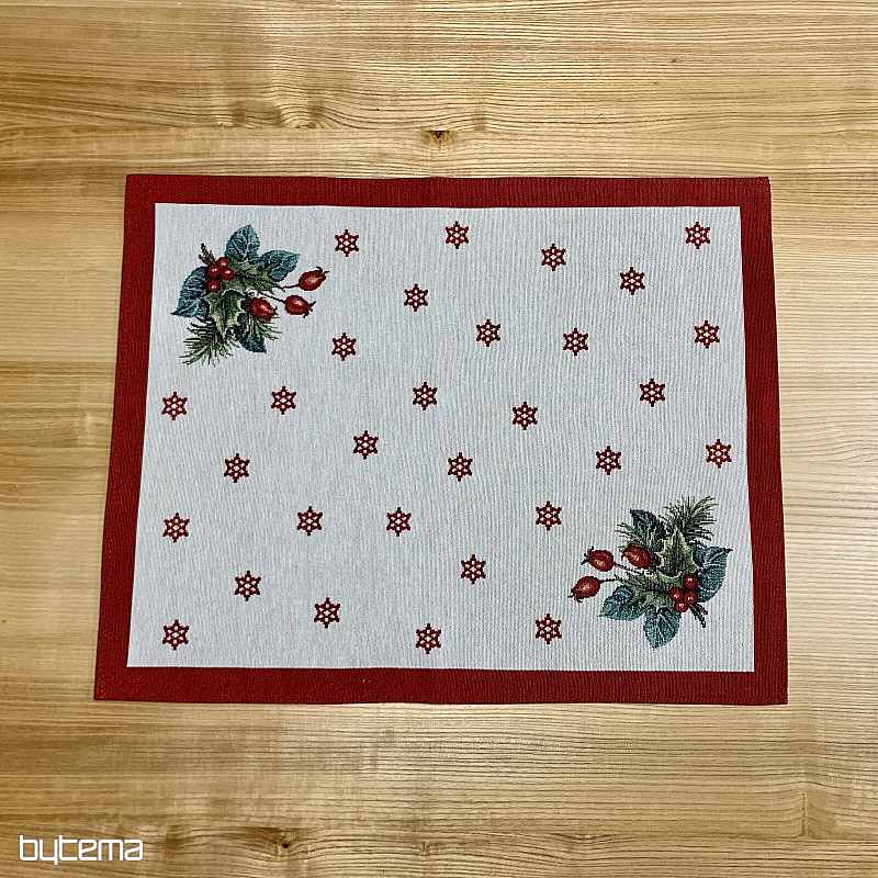 Mantel individual navideño VELA DE NAVIDAD