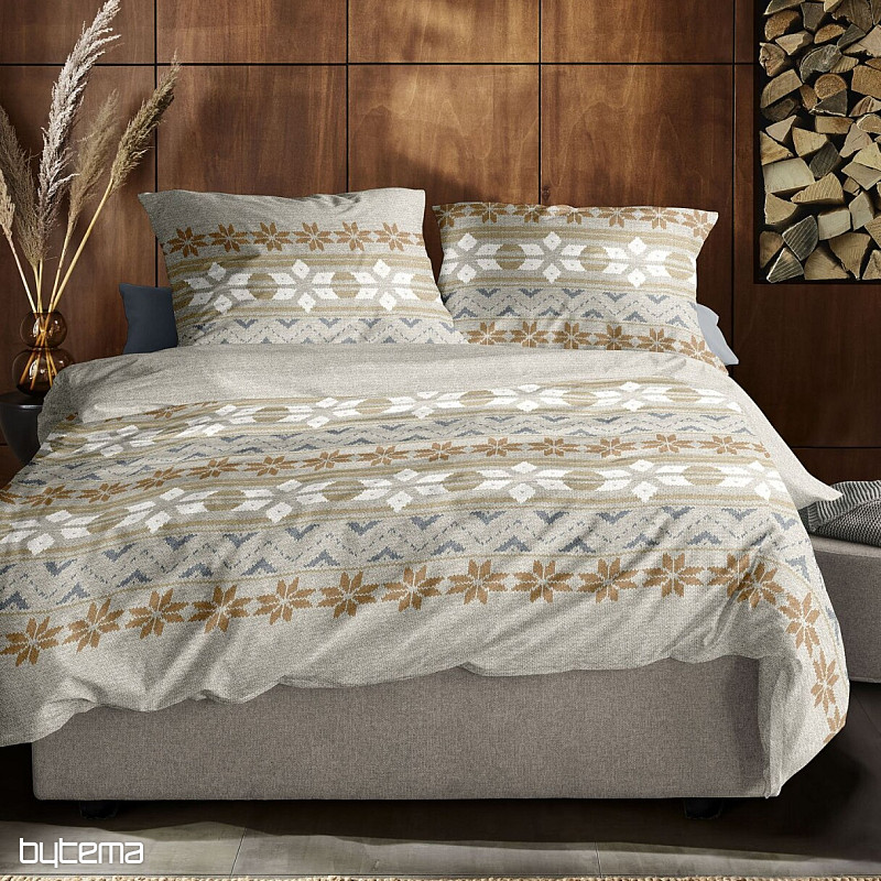 Ropa de cama de franela de lujo IRISETTE PANDA 8621-80 NATUR
