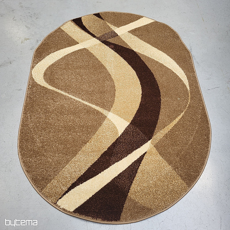 Alfombra ovalada Marrón beige
