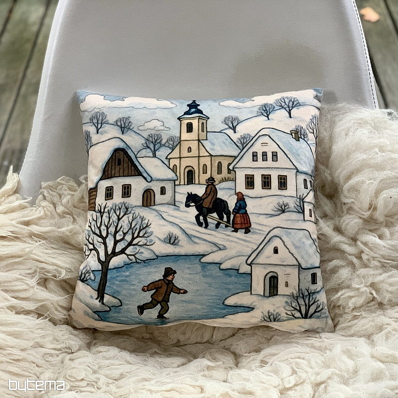 Funda decorativa navideña SEMIRREMOLQUE EN INVIERNO