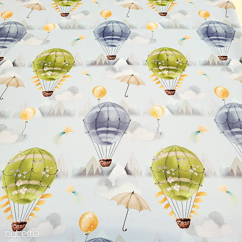 Tela decorativa BLACK OUT GLOBO VOLADOR