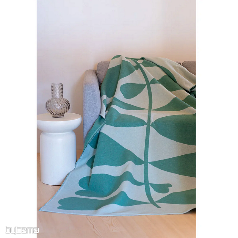 Manta DF LUCA HOJAS GRANDES VERDE